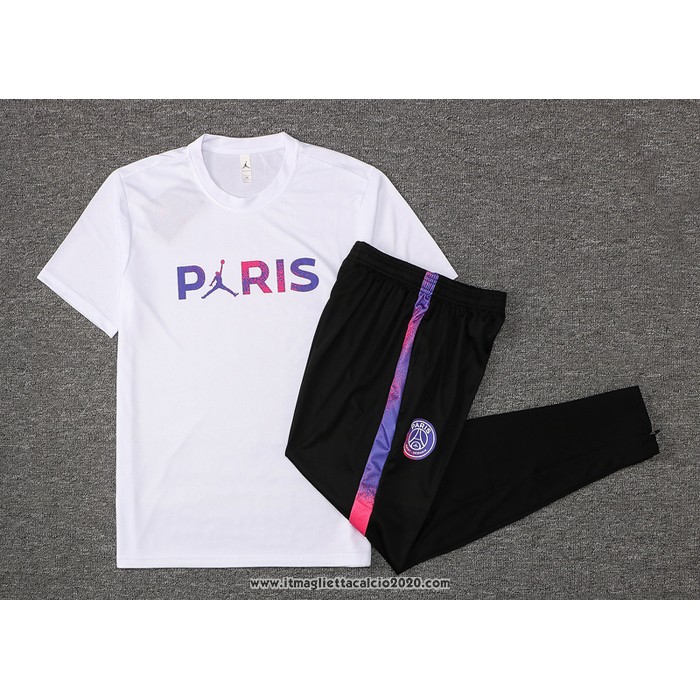 Tuta da Track Paris Saint-Germain Jordan Manica Corta 2021 2022 Bianco